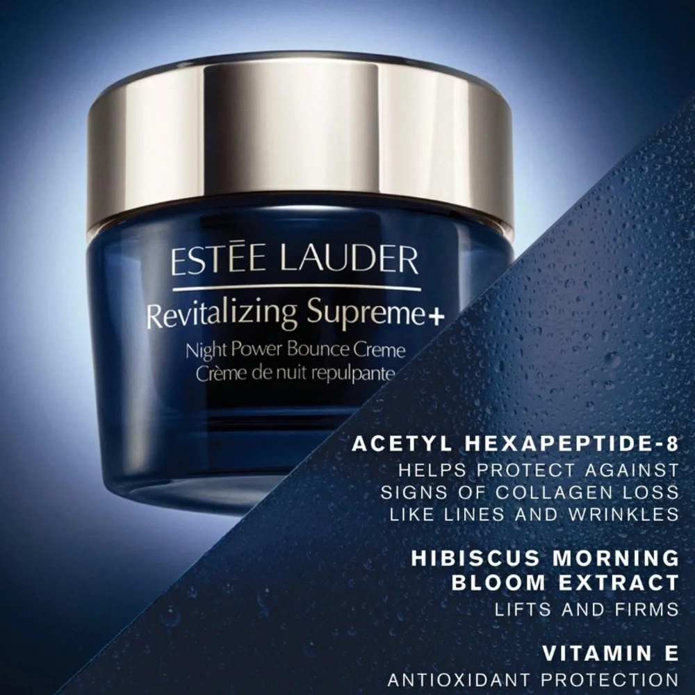 ESTEE LAUDER Revitalizing Supreme+ Night Power Bounce Cream Travel Size 0.24oz - Picture 9 of 14